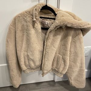 Sherpa super soft zip up hoodie